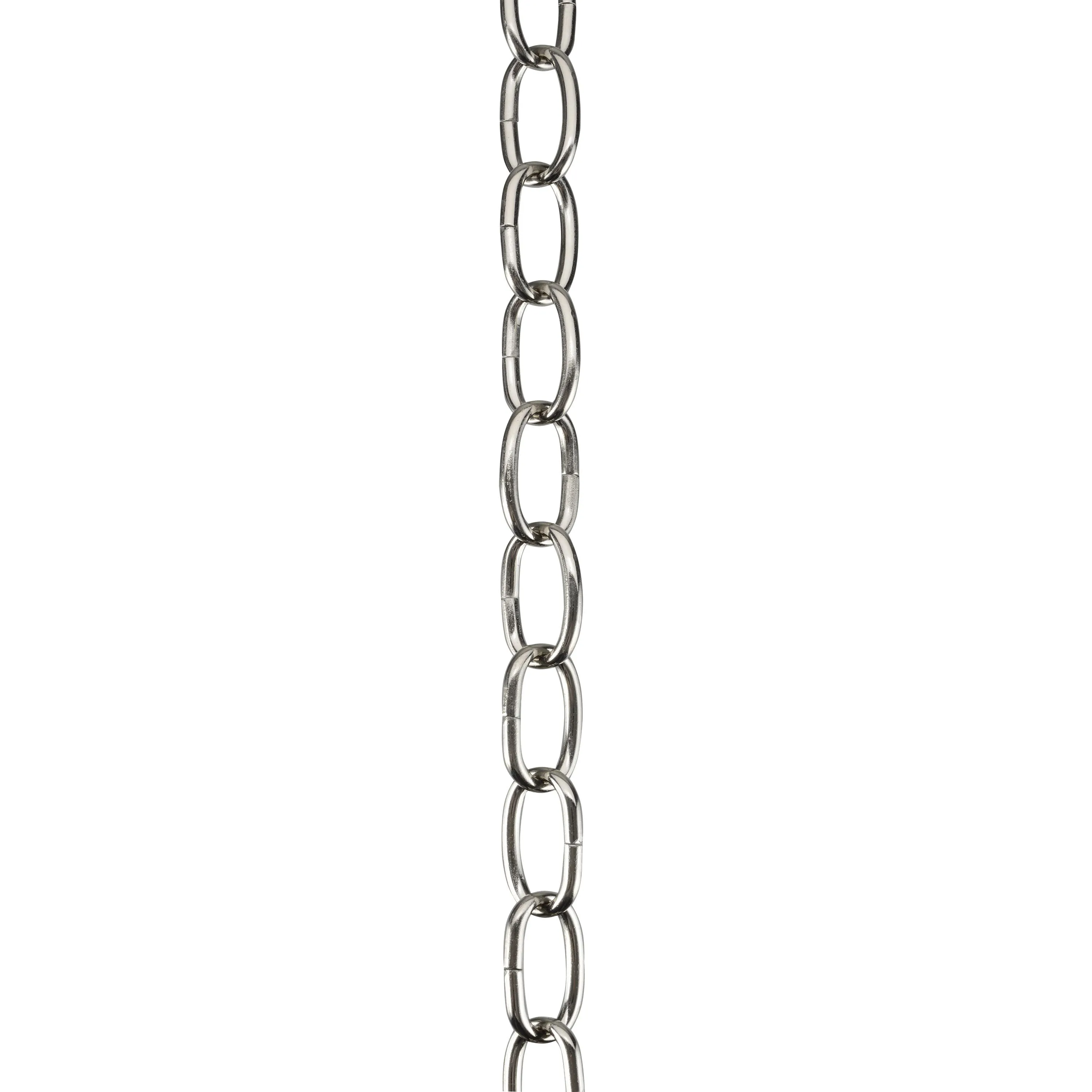 # 21110-21,Steel 10 Feet Heavy Duty Chain for Hanging Up Maximum Weight 40 Pounds-Lighting Fixture/Swag Light/Plant in Stin Nickel.11 Gauge.