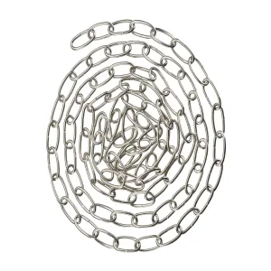 # 21110-21,Steel 10 Feet Heavy Duty Chain for Hanging Up Maximum Weight 40 Pounds-Lighting Fixture/Swag Light/Plant in Stin Nickel.11 Gauge.