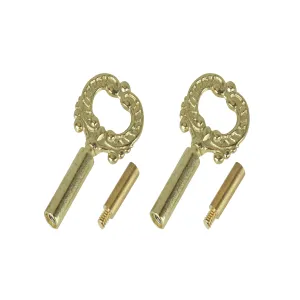 # 21321 Socket Keys and 1/2" Extensions in Brass, 2 Pack