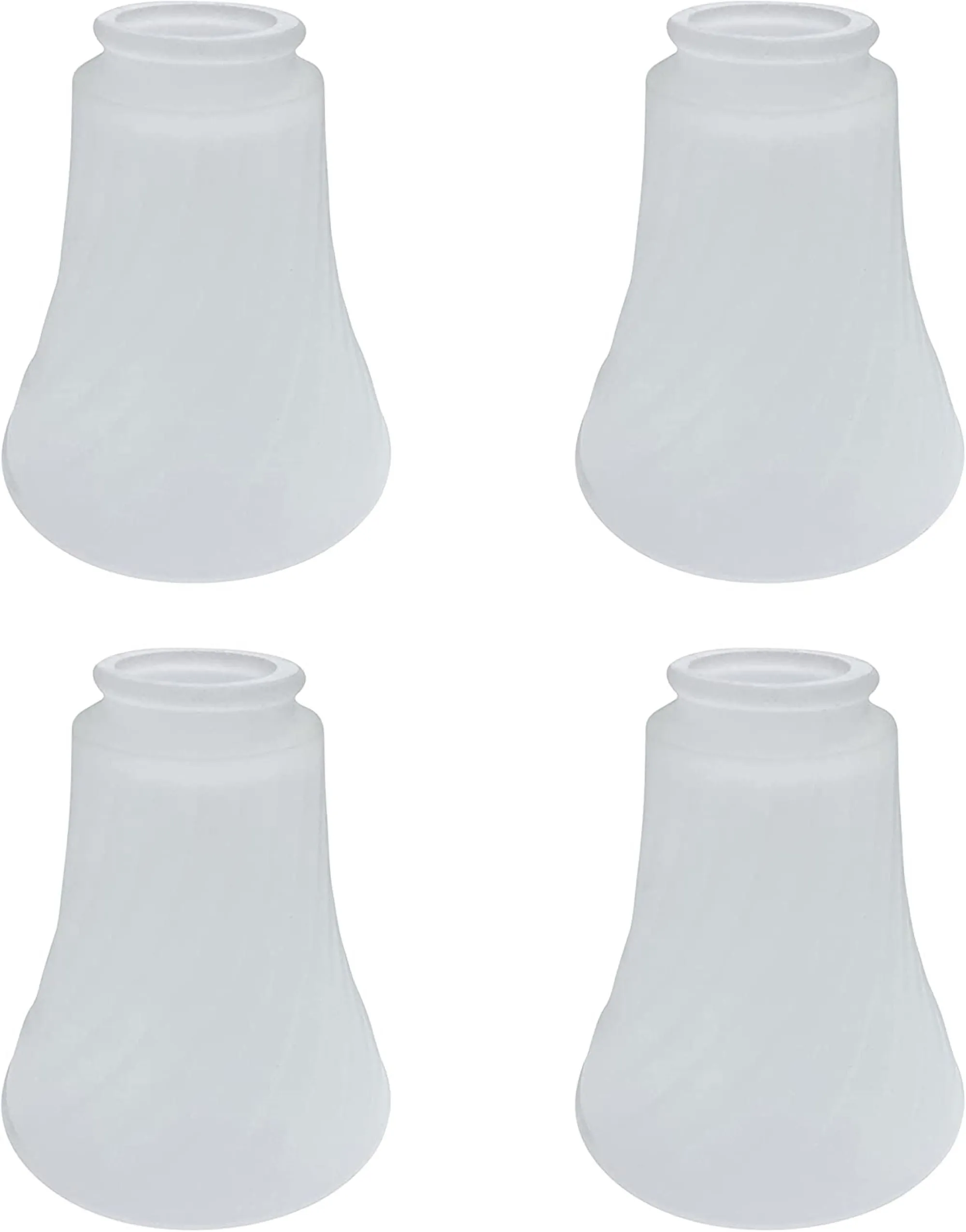 # 23126-4 Transitional Frosted Ceiling Fan Replacement Glass Shade.2-1/8"Fitter,4-5/8"Diameter x 4-5/8"Height.4 Pack