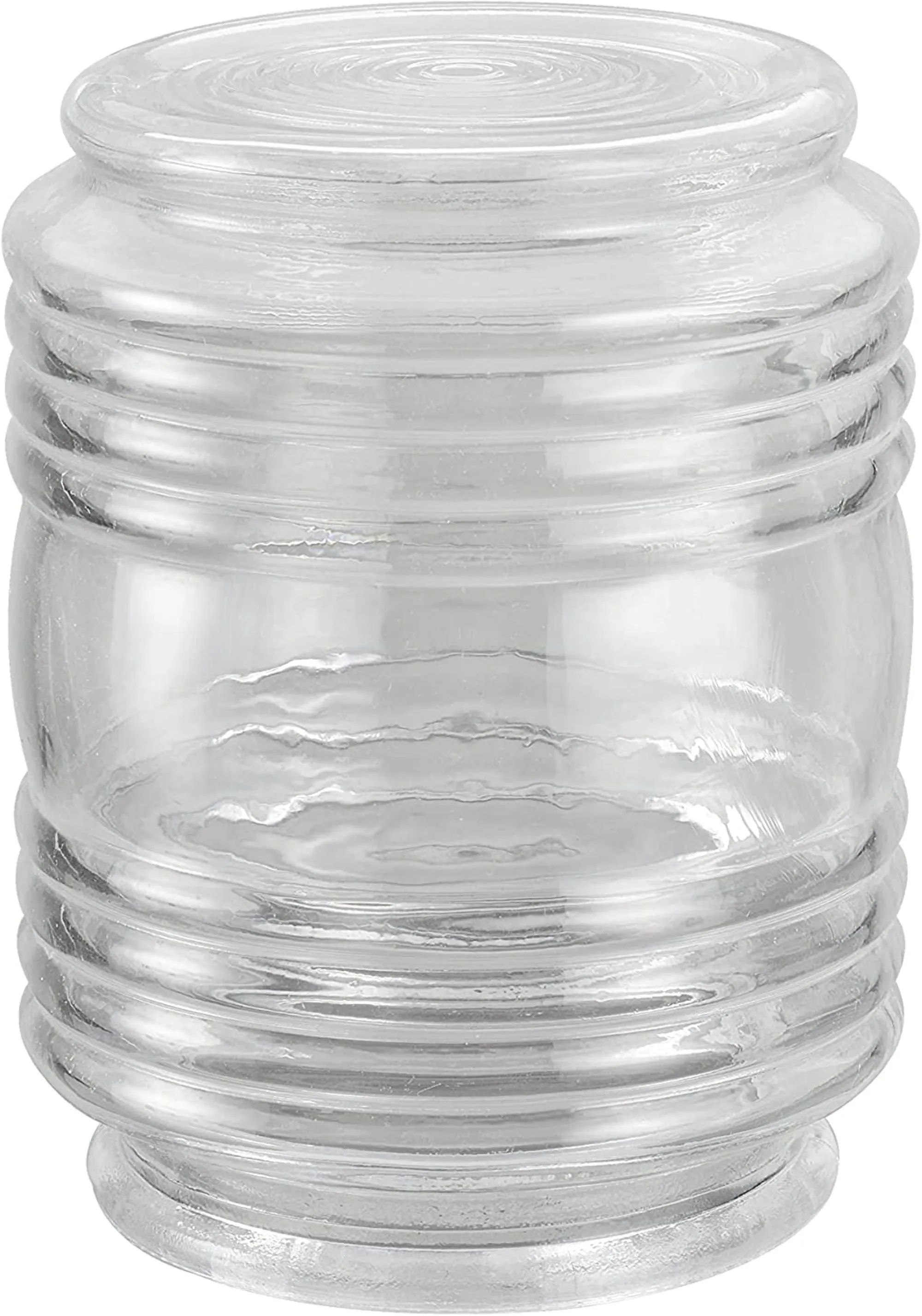 # 23603, Replacement Clear Jelly Jar Glass Shade, Use For Indoor And Outdoor, 3-5/8"Dia x 4-4/3"H / Fitter 3-1/4 - Sold in 1 and 2 Pack.