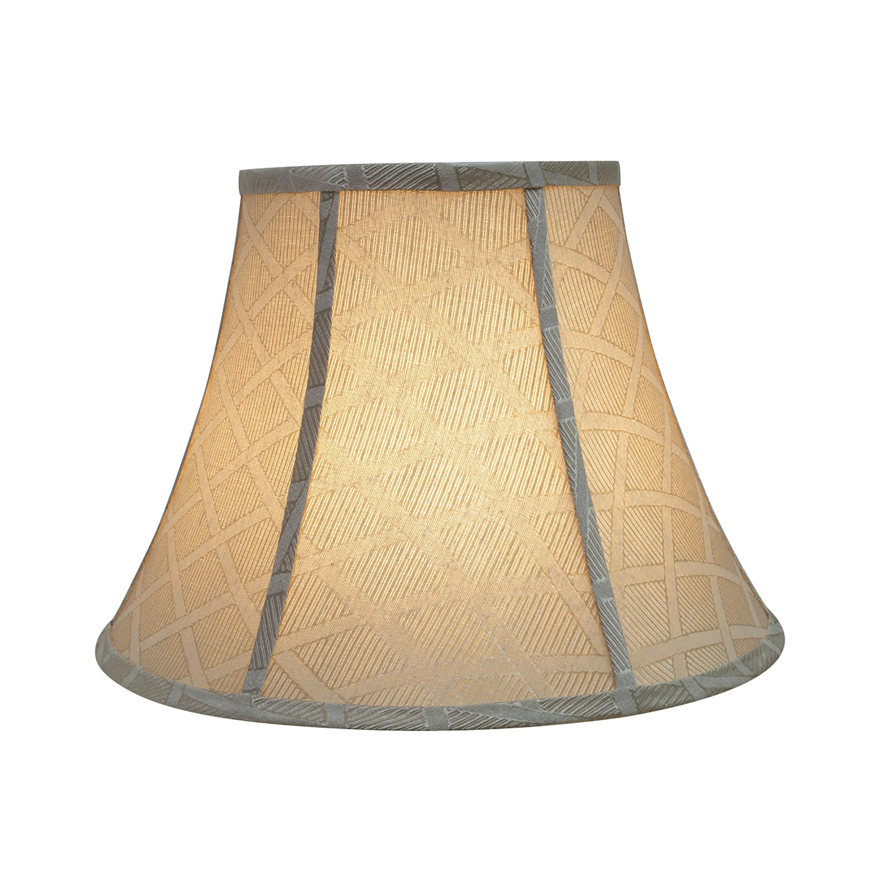 # 30222 Transitional Bell Shaped Spider Construction Lamp Shade in Off White, 13" wide (7" x 13" x 9 1/2")