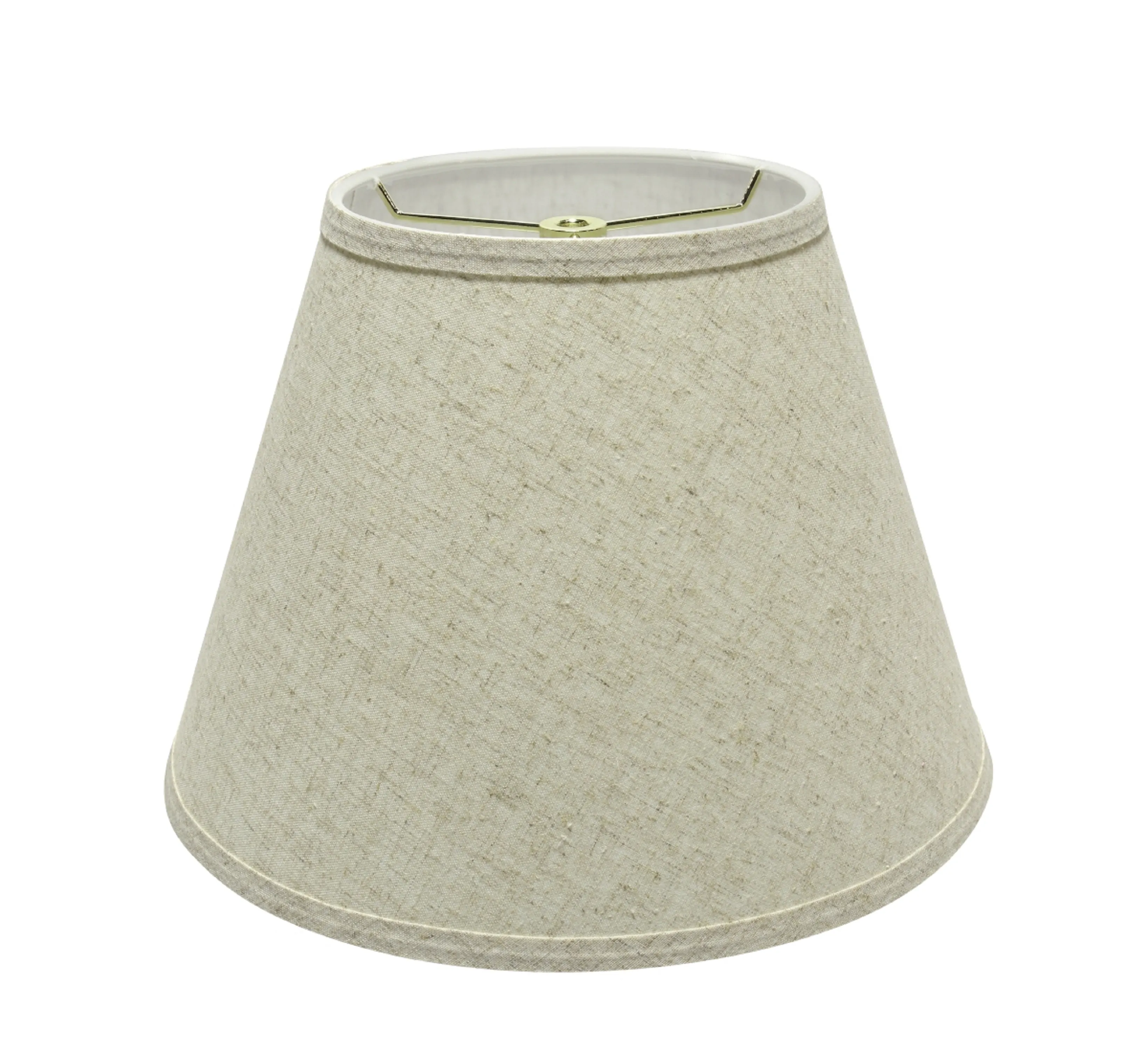 # 32683 Transitional Hardback Empire Shaped Spider Construction Lamp Shade in Beige, 13" wide (7" x 13" x 9 1/2")