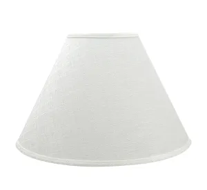 # 32773 Transitional Hardback Empire Shaped Spider Construction Lamp Shade in Off White, 18" wide (7" x 18" x 12 1/2")