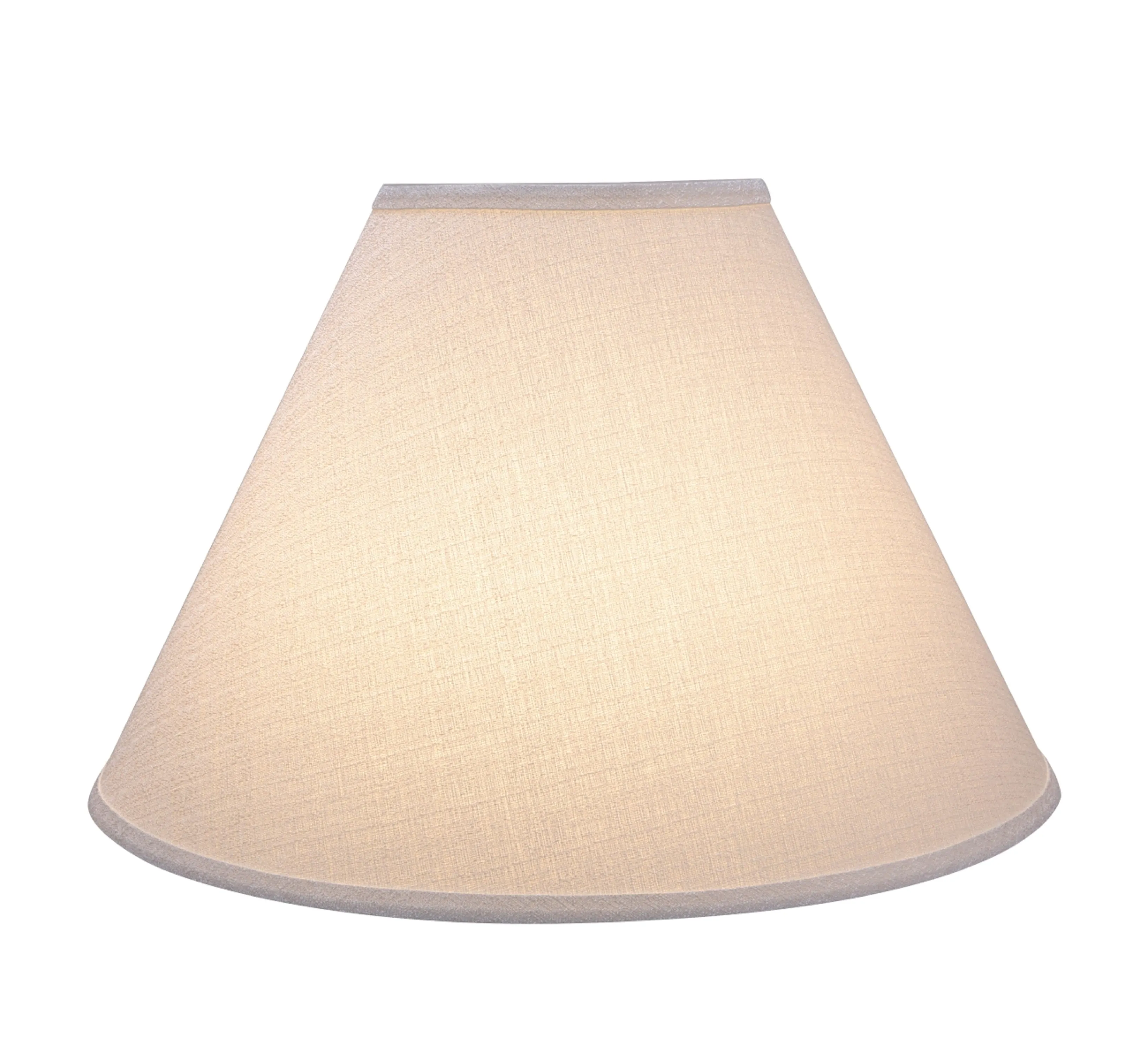 # 32773 Transitional Hardback Empire Shaped Spider Construction Lamp Shade in Off White, 18" wide (7" x 18" x 12 1/2")