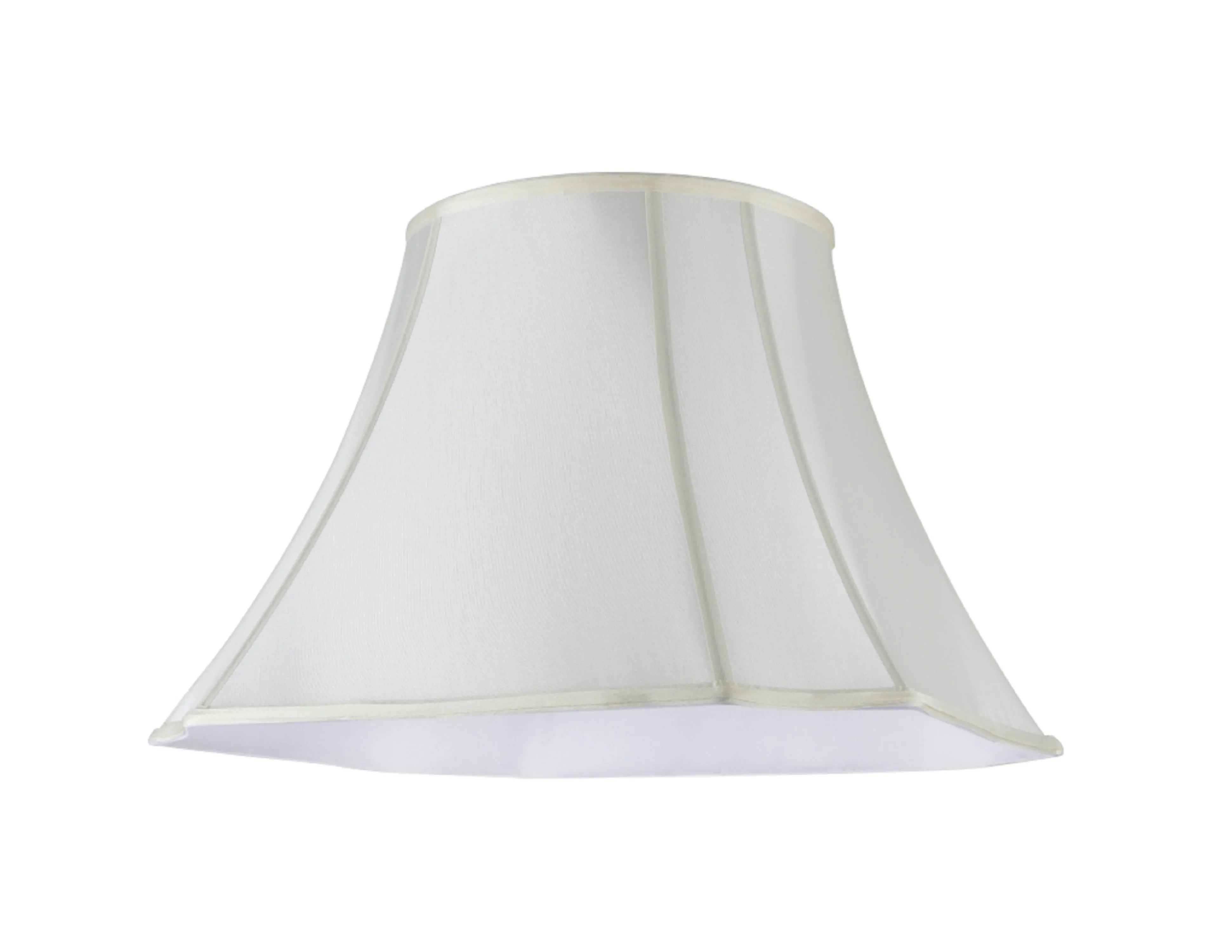 # 34006 Transitional Bell Shape Spider Construction Lamp Shade in Off White Fabric, 18" wide (10" x 18" x 13 1/2")