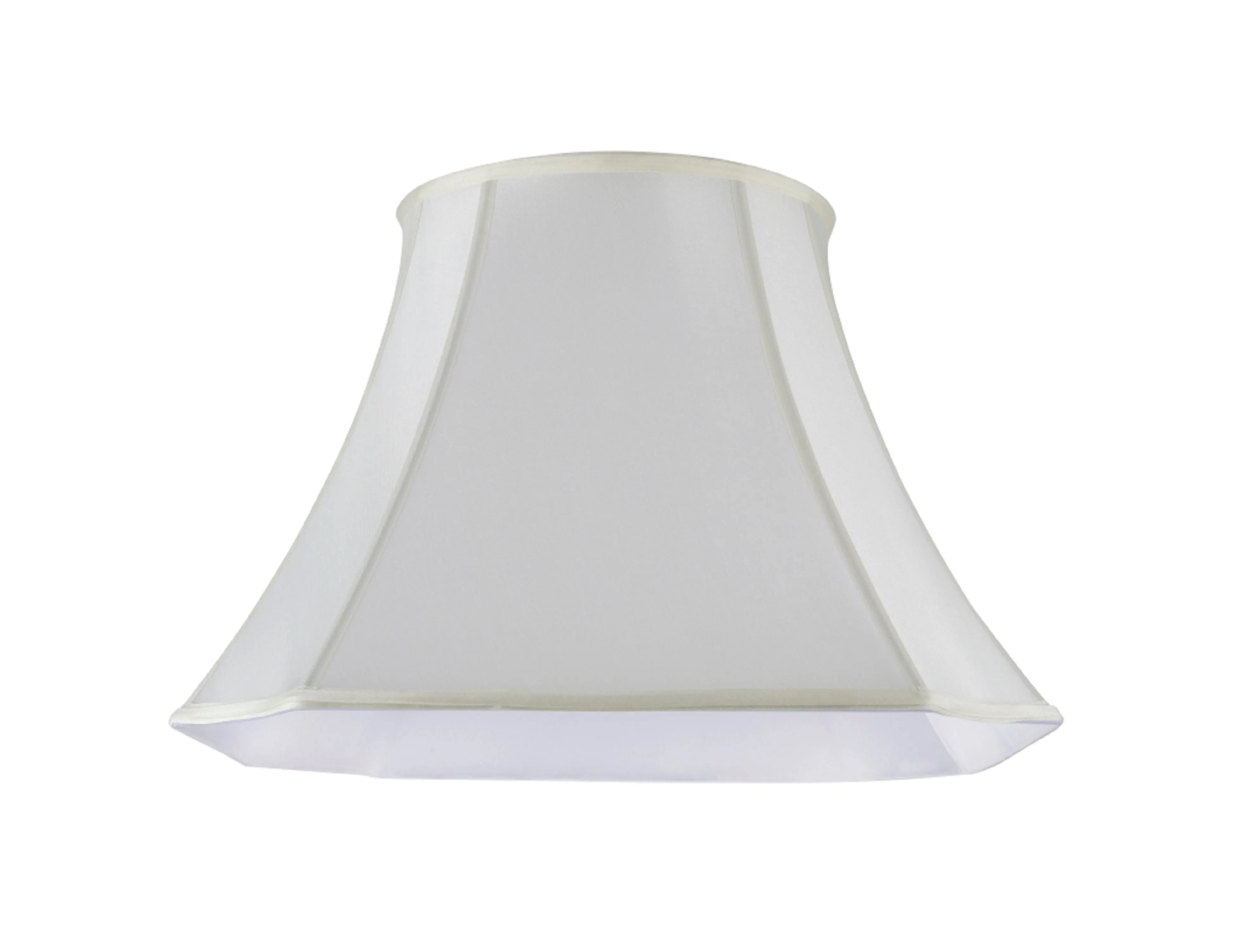 # 34006 Transitional Bell Shape Spider Construction Lamp Shade in Off White Fabric, 18" wide (10" x 18" x 13 1/2")