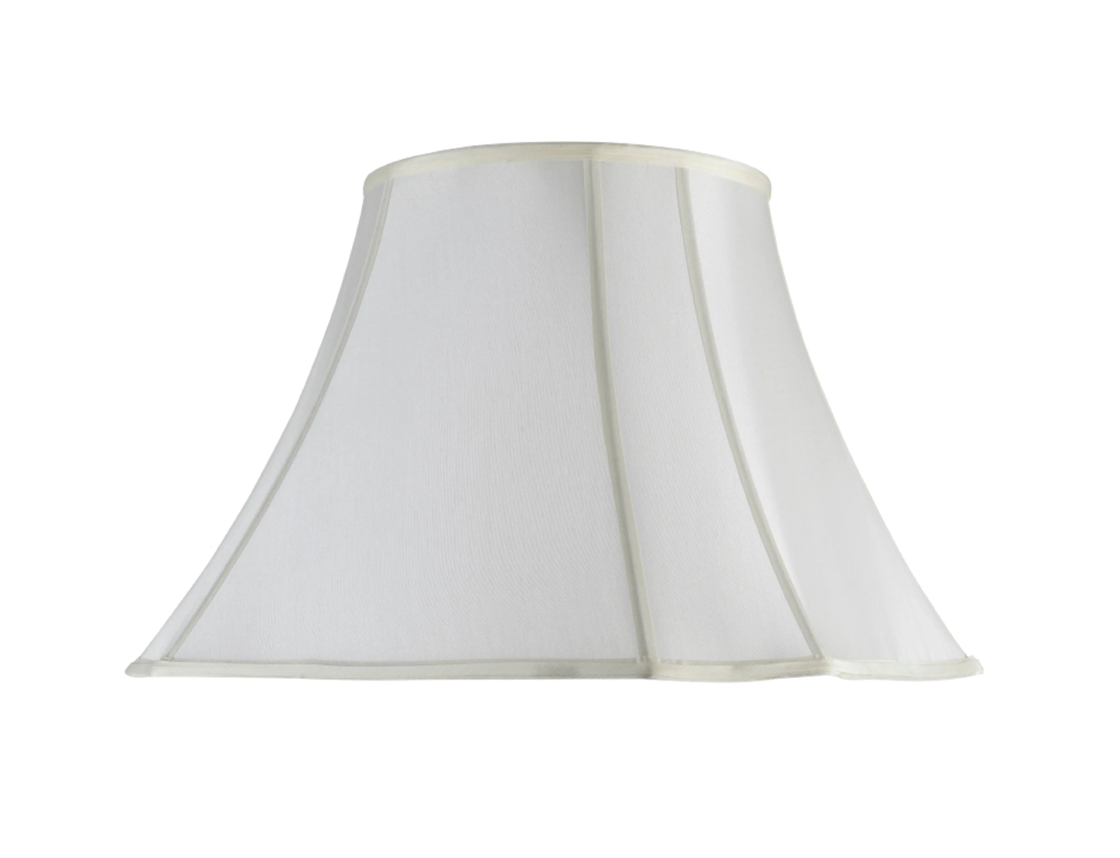 # 34006 Transitional Bell Shape Spider Construction Lamp Shade in Off White Fabric, 18" wide (10" x 18" x 13 1/2")