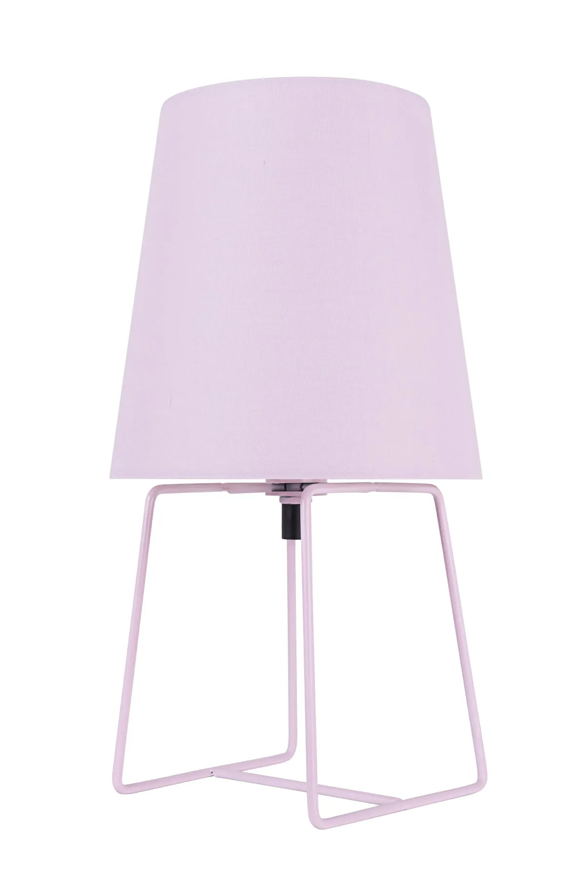 # 40172-51, 13" High Transitional Metal Accent Table Lamp, Pink Painted Finish and Empire Shaped Lamp Shade in Pink, 7" Wide