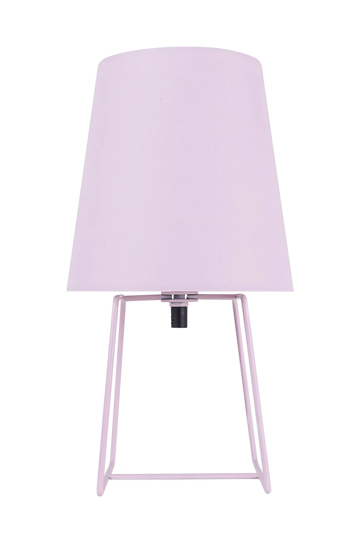 # 40172-51, 13" High Transitional Metal Accent Table Lamp, Pink Painted Finish and Empire Shaped Lamp Shade in Pink, 7" Wide