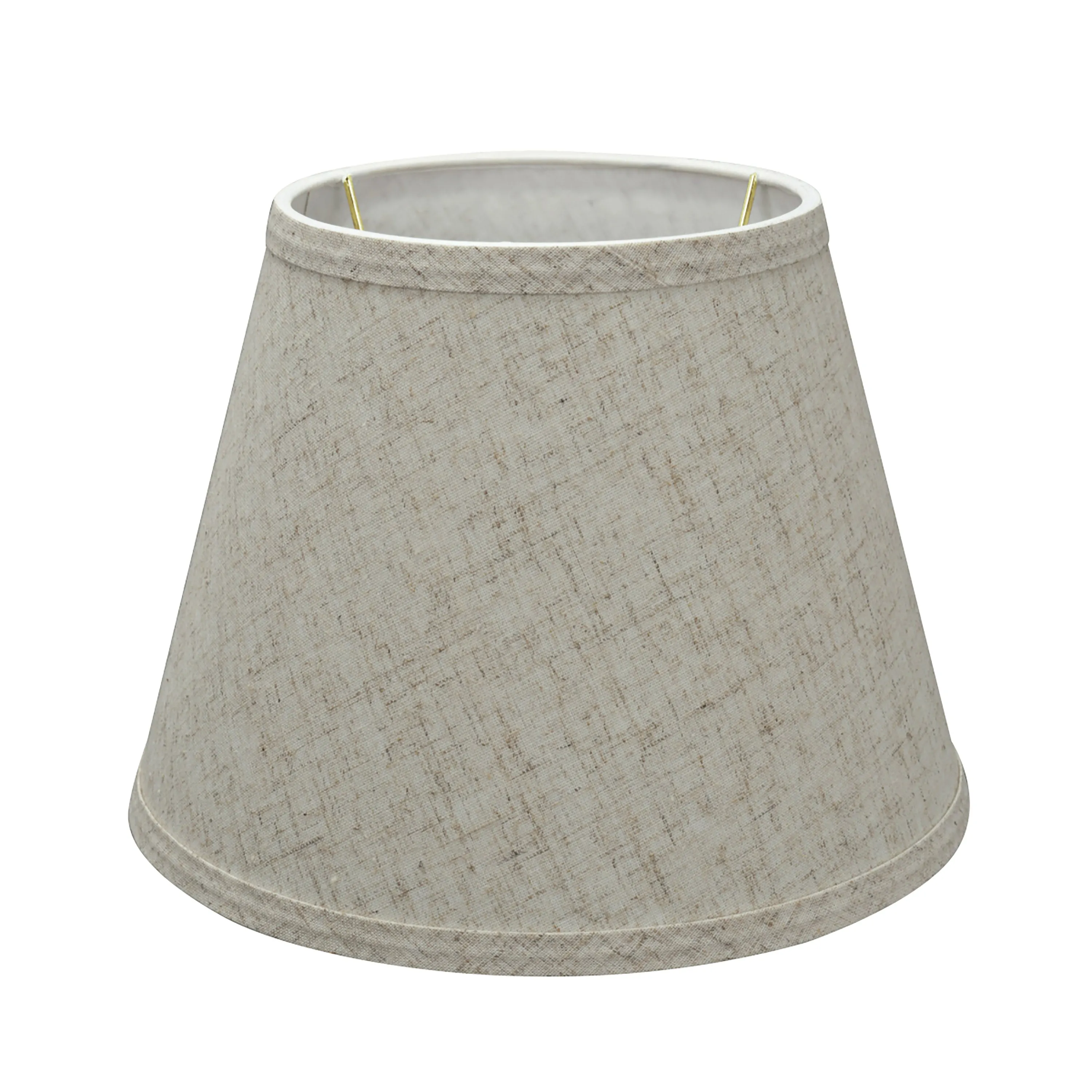 # 58851 Transitional Hardback Empire Shape UNO Construction Lamp Shade in Beige, 10" Wide (6" x 10" x 7 1/2")