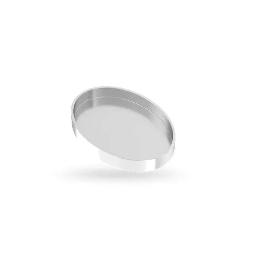 🔗 Bezel Cup (Oval) in Sterling Silver