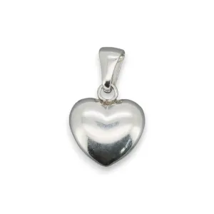 🆕🔗 Heart Shape Padlock with Bail (Puffy)