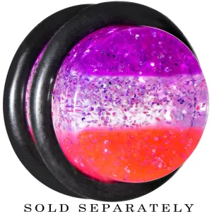 1/2 Multi Pink Acrylic Perfectly Rosy Glitter Single Flare Plug