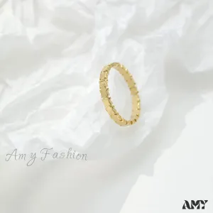 14K Gold Plated Simple Closed Rings