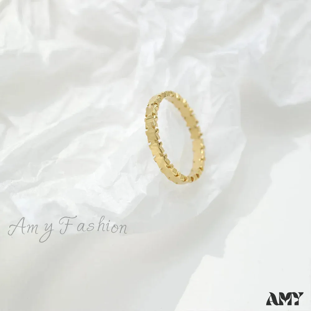 14K Gold Plated Simple Closed Rings