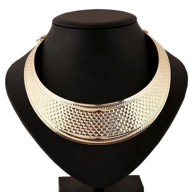 6 Designs Multilayer Geometric Statement Necklaces