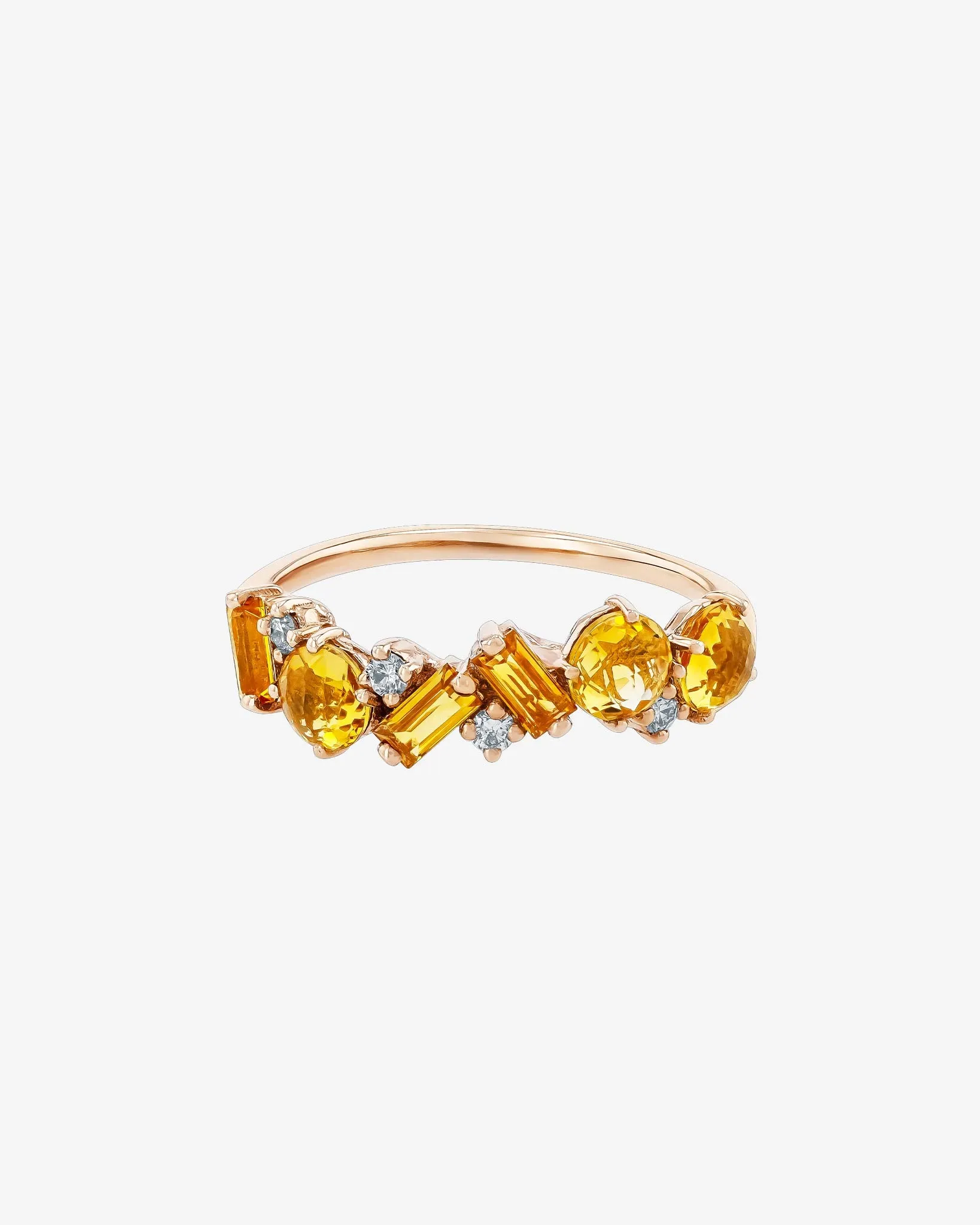 Amalfi Blend Citrine Half Band