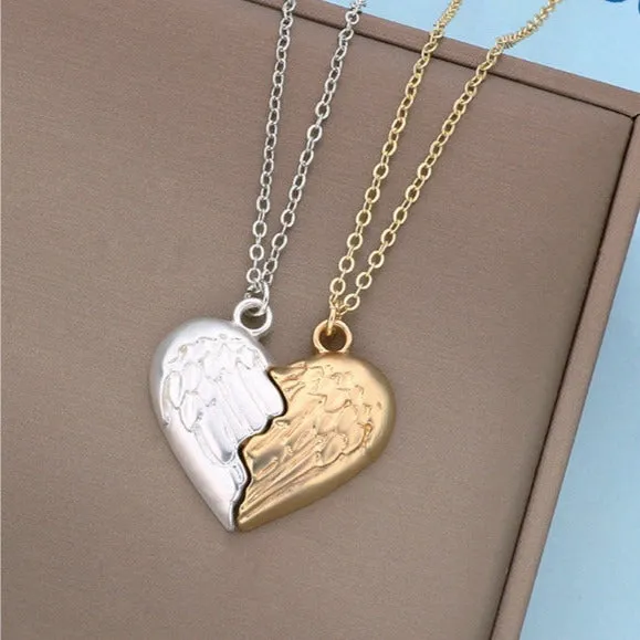 Angel Wings Magnetic Necklaces Gift for Couples