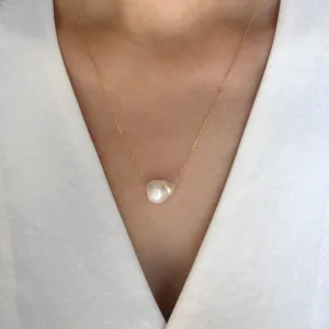 Baroque Single Pearl Necklace