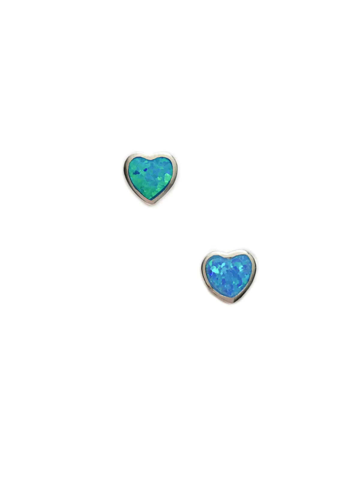 Blue Opal Heart Posts