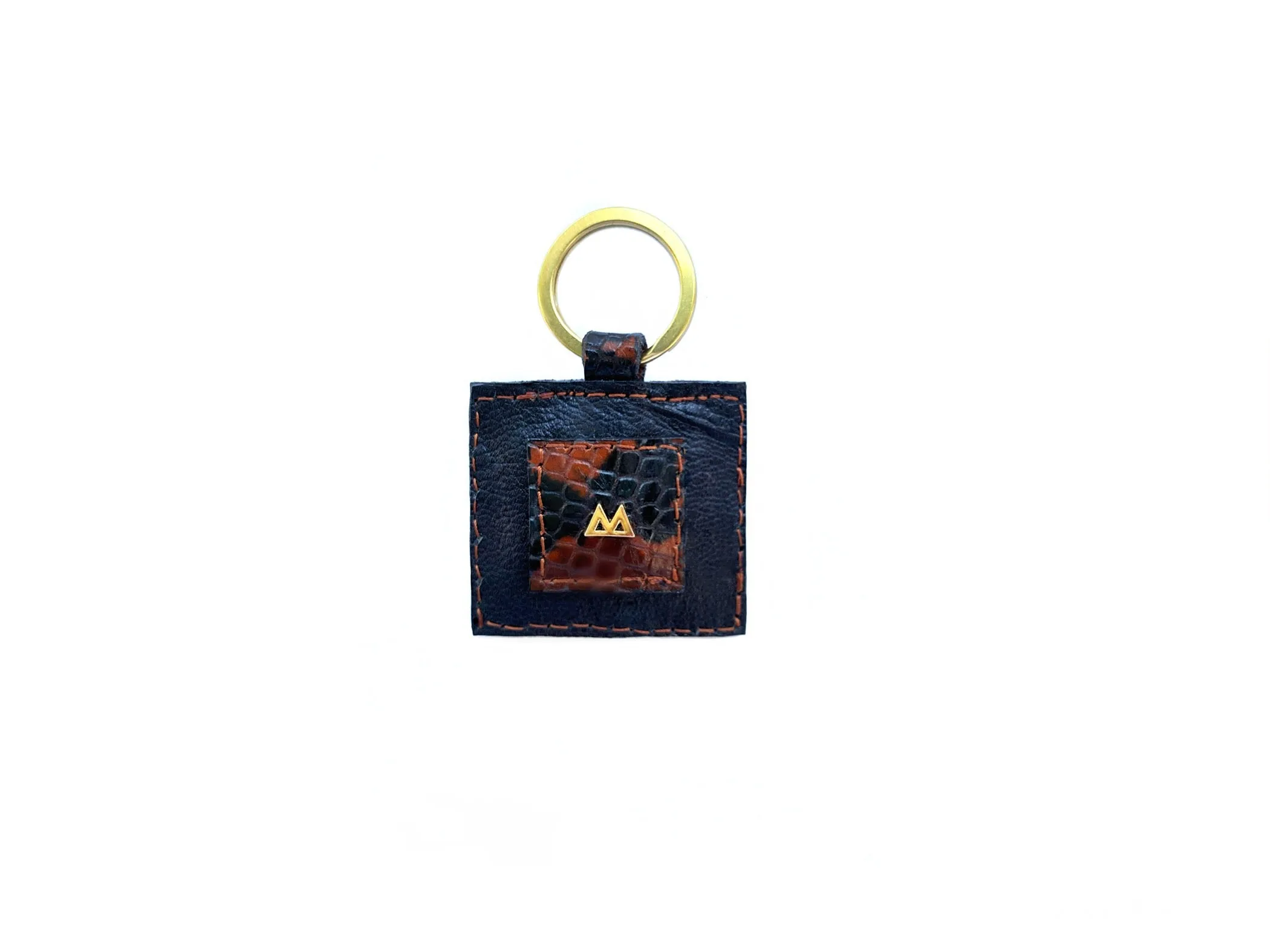 BLUE SQUARE KEY RINGS