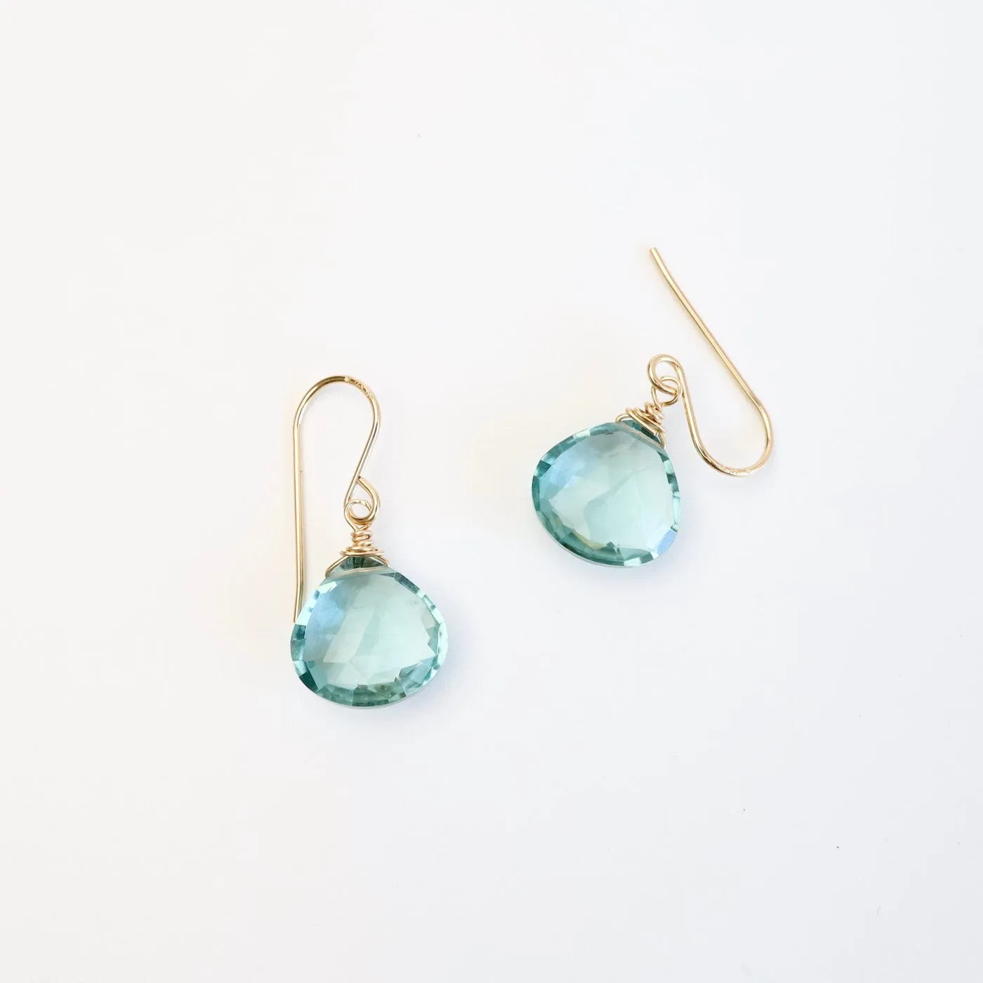 Blue Topaz Teardrop Earring