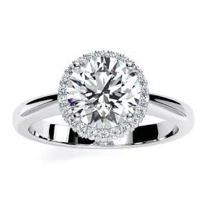 Callalily - Round Diamond Engagement Ring