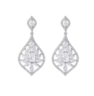 Chana Cubic Zirconia Dangle Earrings