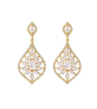 Chana Cubic Zirconia Dangle Earrings