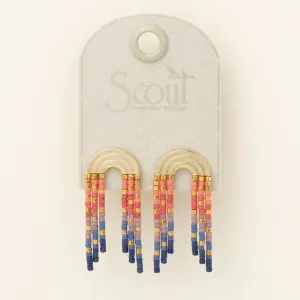 Chromacolor Miyuki Rainbow Fringe Earrings