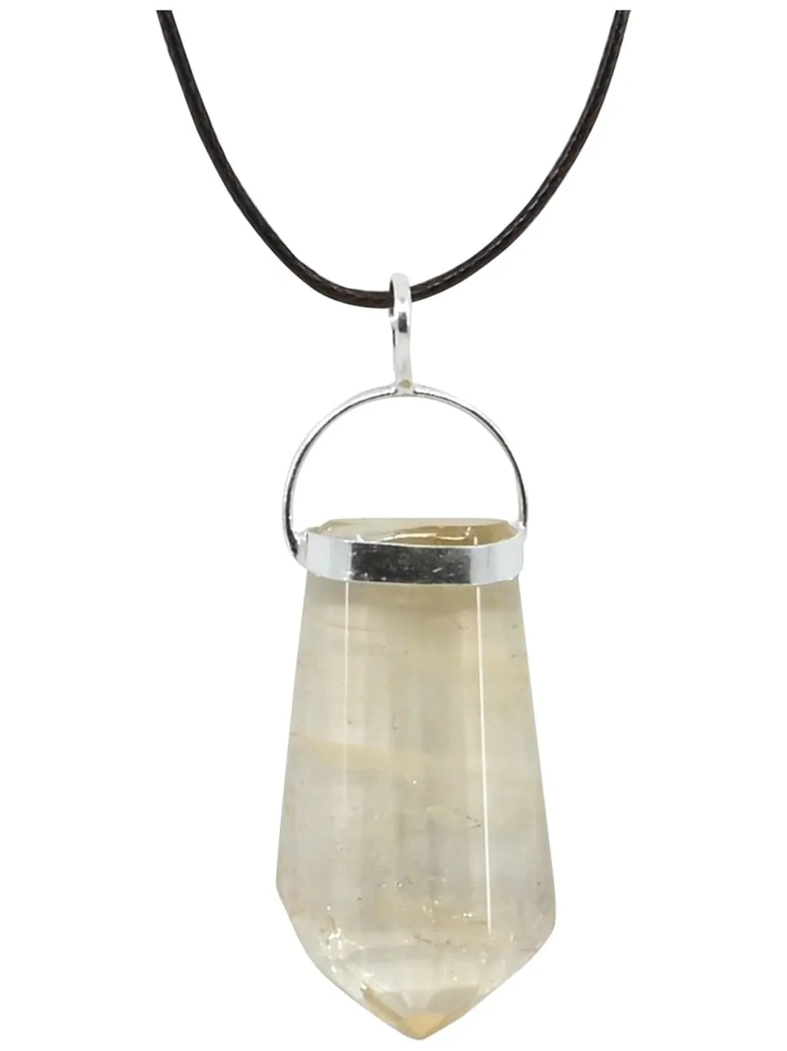 Citrine Freeform Pendant Necklace