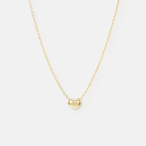 Dainty Puff Heart Necklace