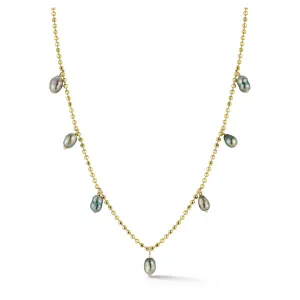 Dewy Tahitian pearl necklace