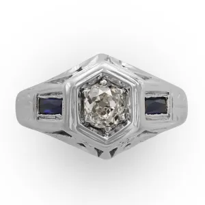 Diamond and Sapphire Ring