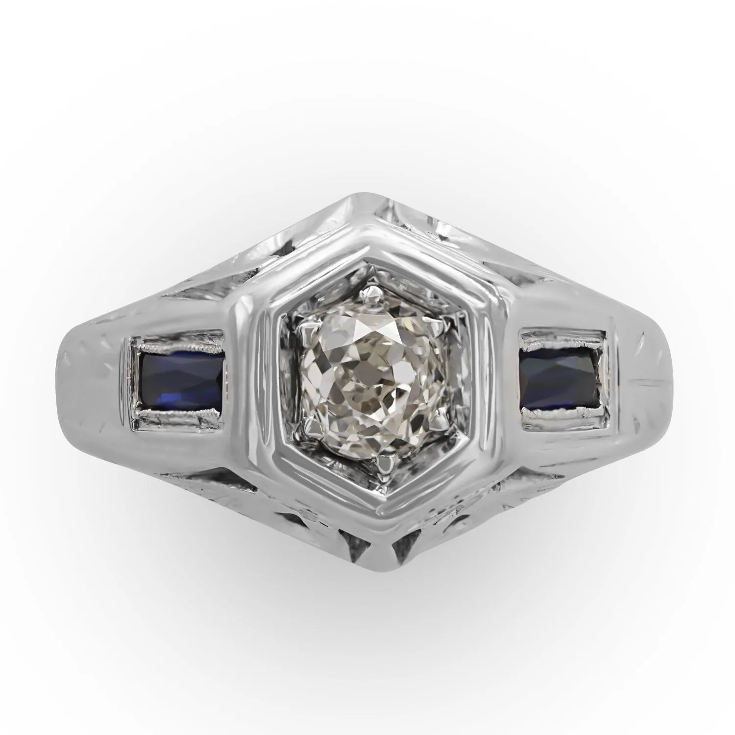 Diamond and Sapphire Ring