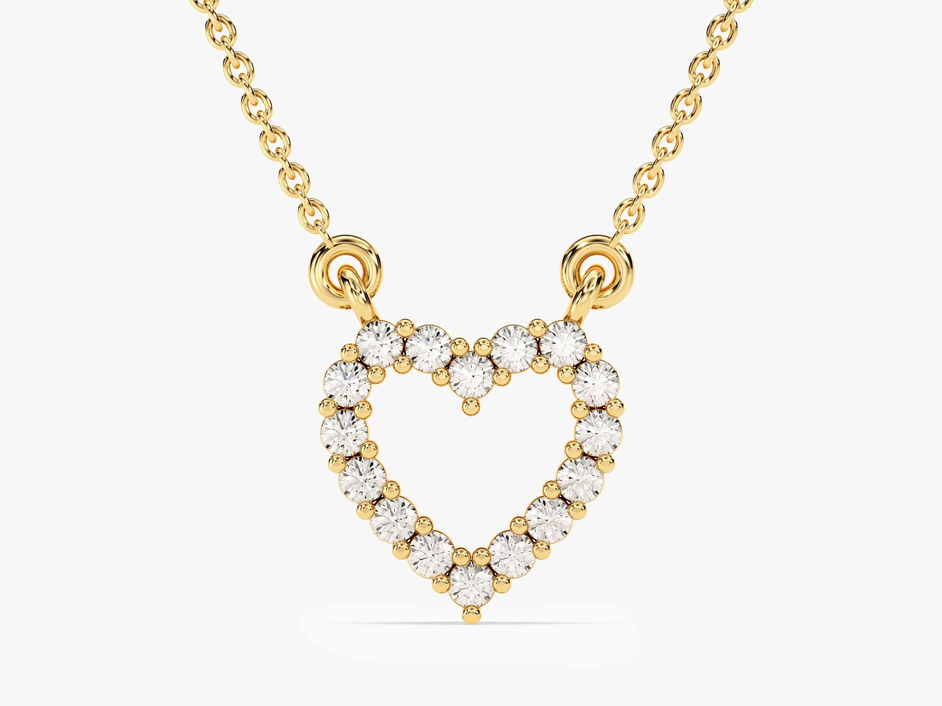 Diamond Heart Necklace (0.24 CT) in 14k Solid Gold