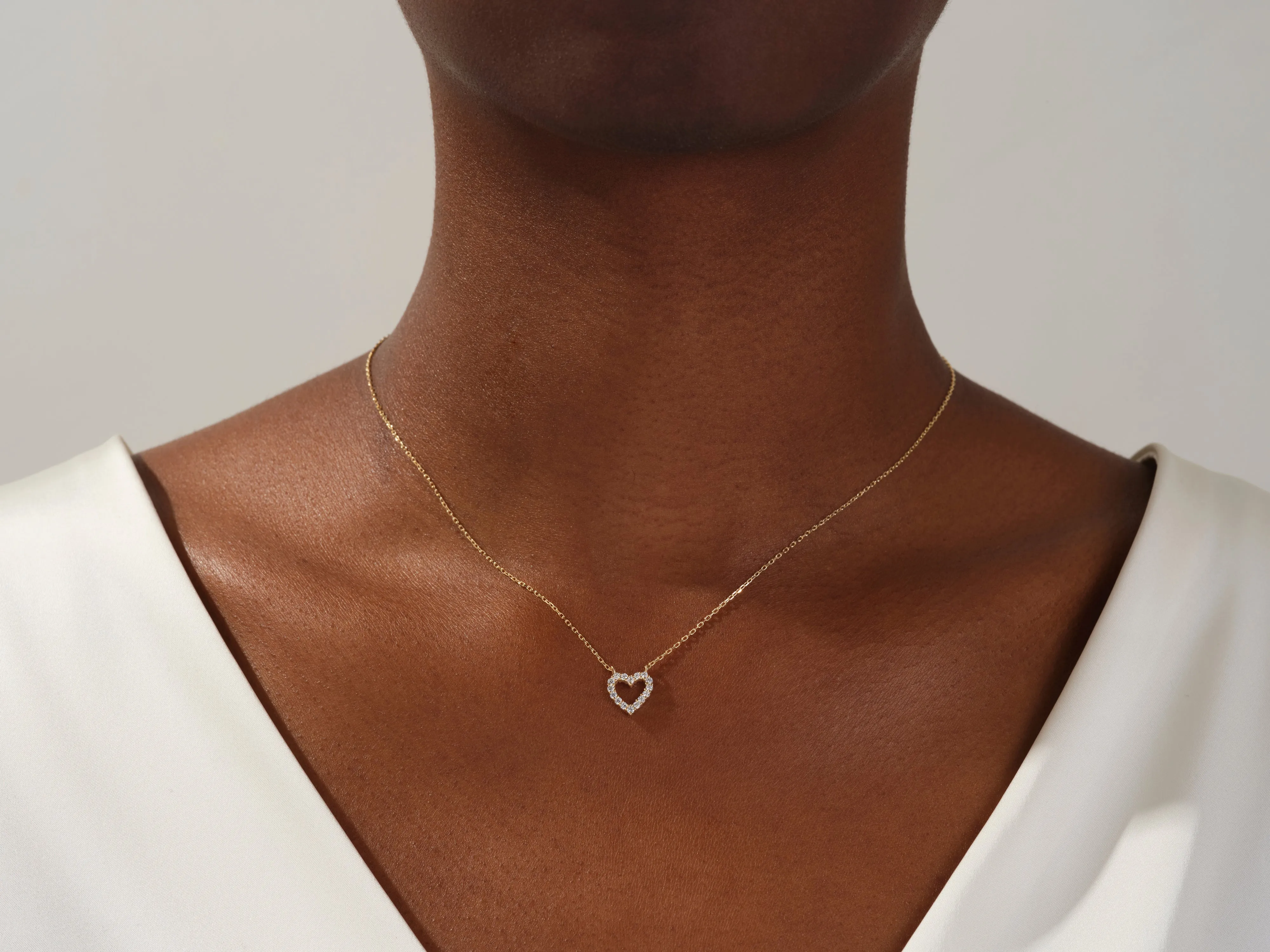 Diamond Heart Necklace (0.24 CT) in 14k Solid Gold