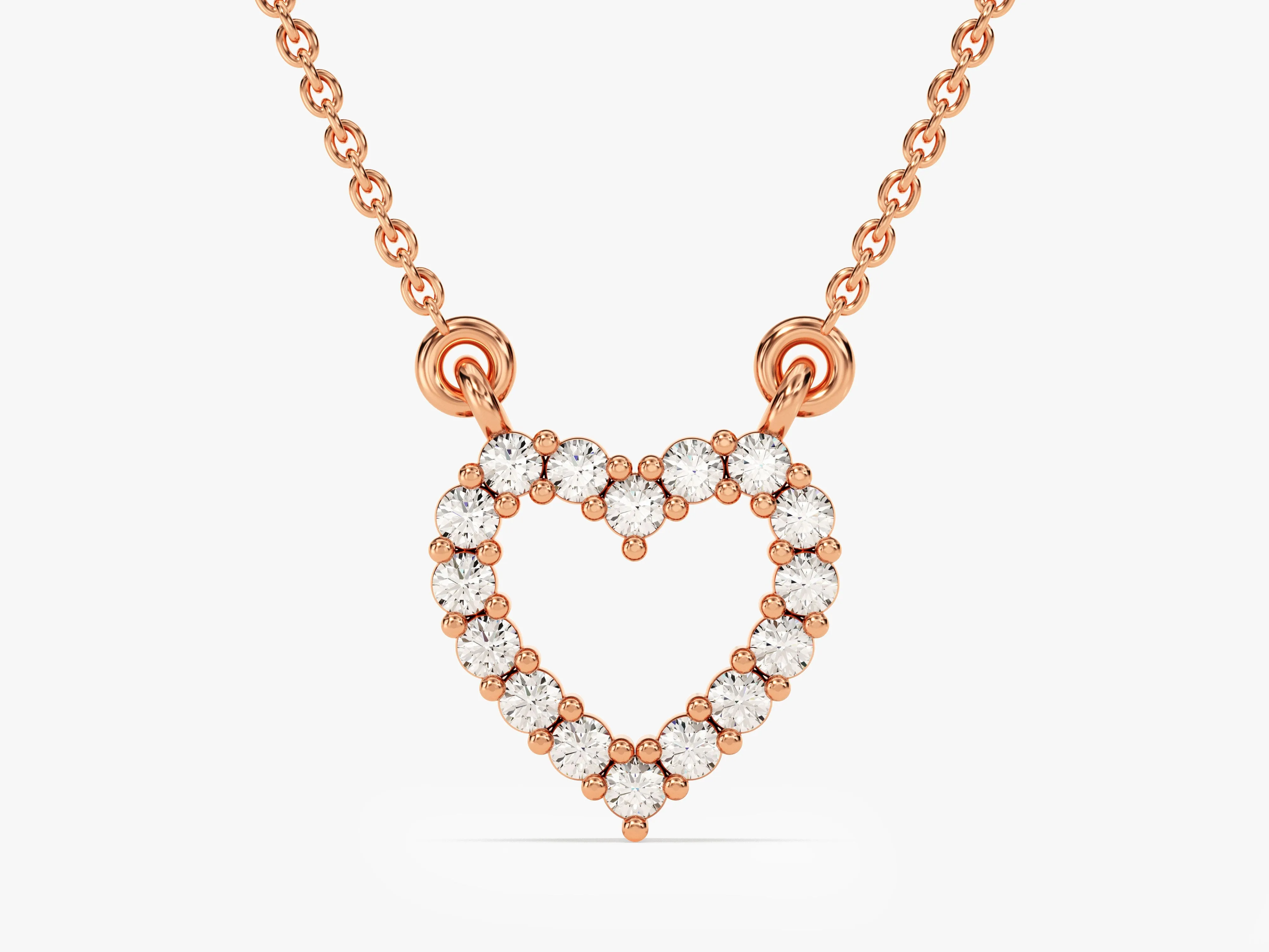 Diamond Heart Necklace (0.24 CT) in 14k Solid Gold