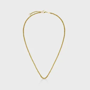 Essentielle Double Link Chain Necklace, Gold Colour