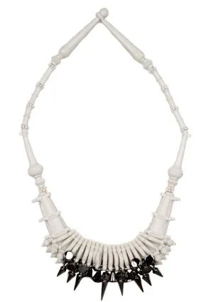 Ethnic Necklace, White