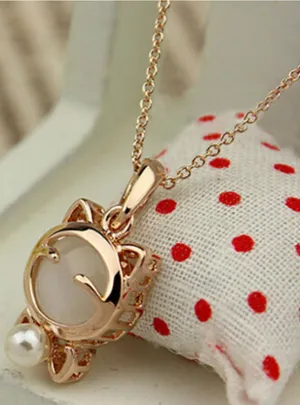 Fashion Jewelry Lucky Cat Necklace