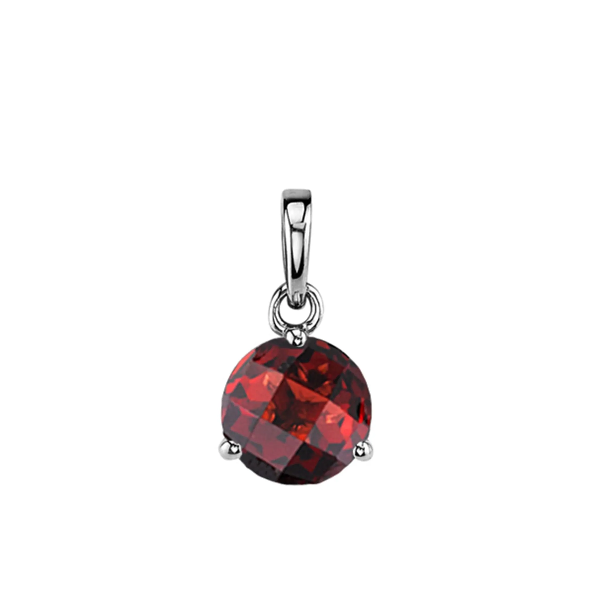 Garnet Solitaire Pendant