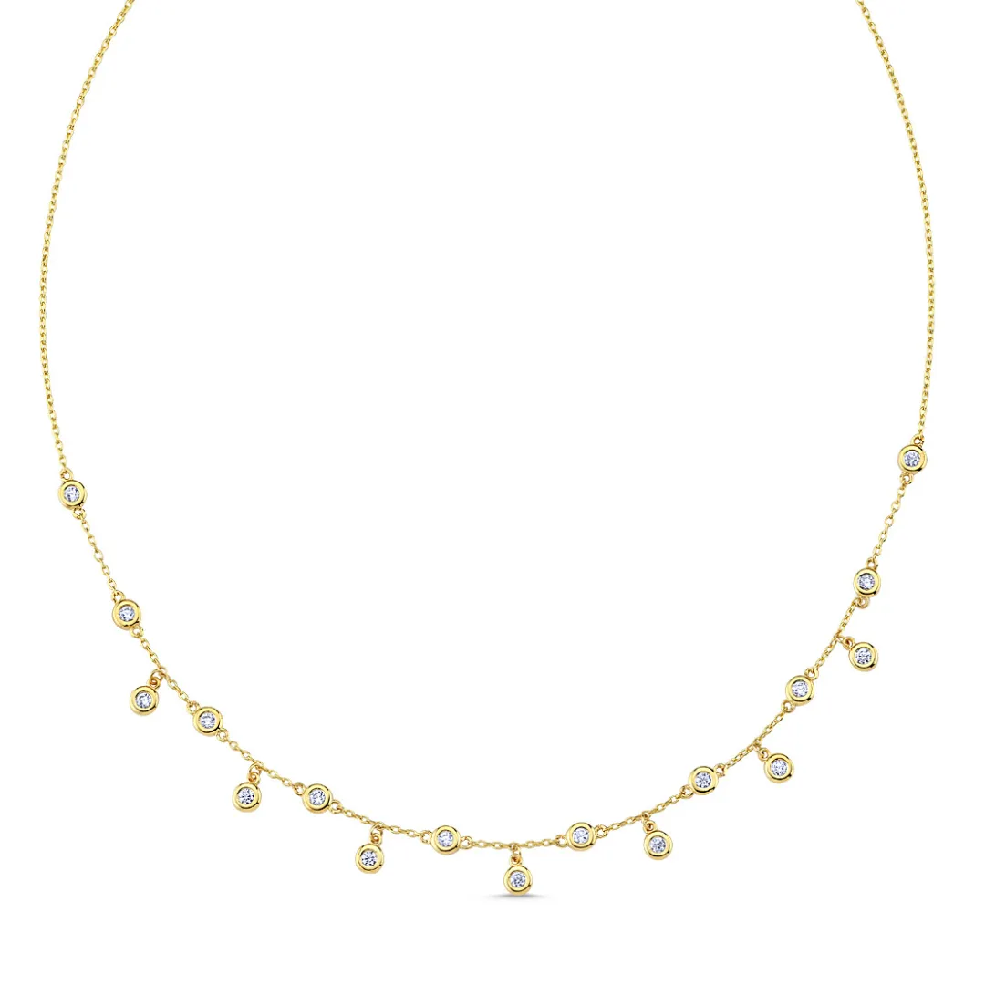 Gold-Filled Multi Stone Necklace