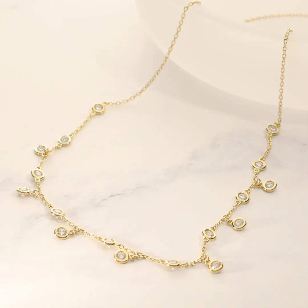 Gold-Filled Multi Stone Necklace