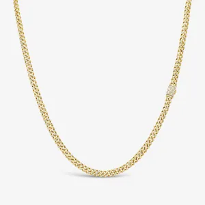 Havana Link Pave Set Diamond Necklace