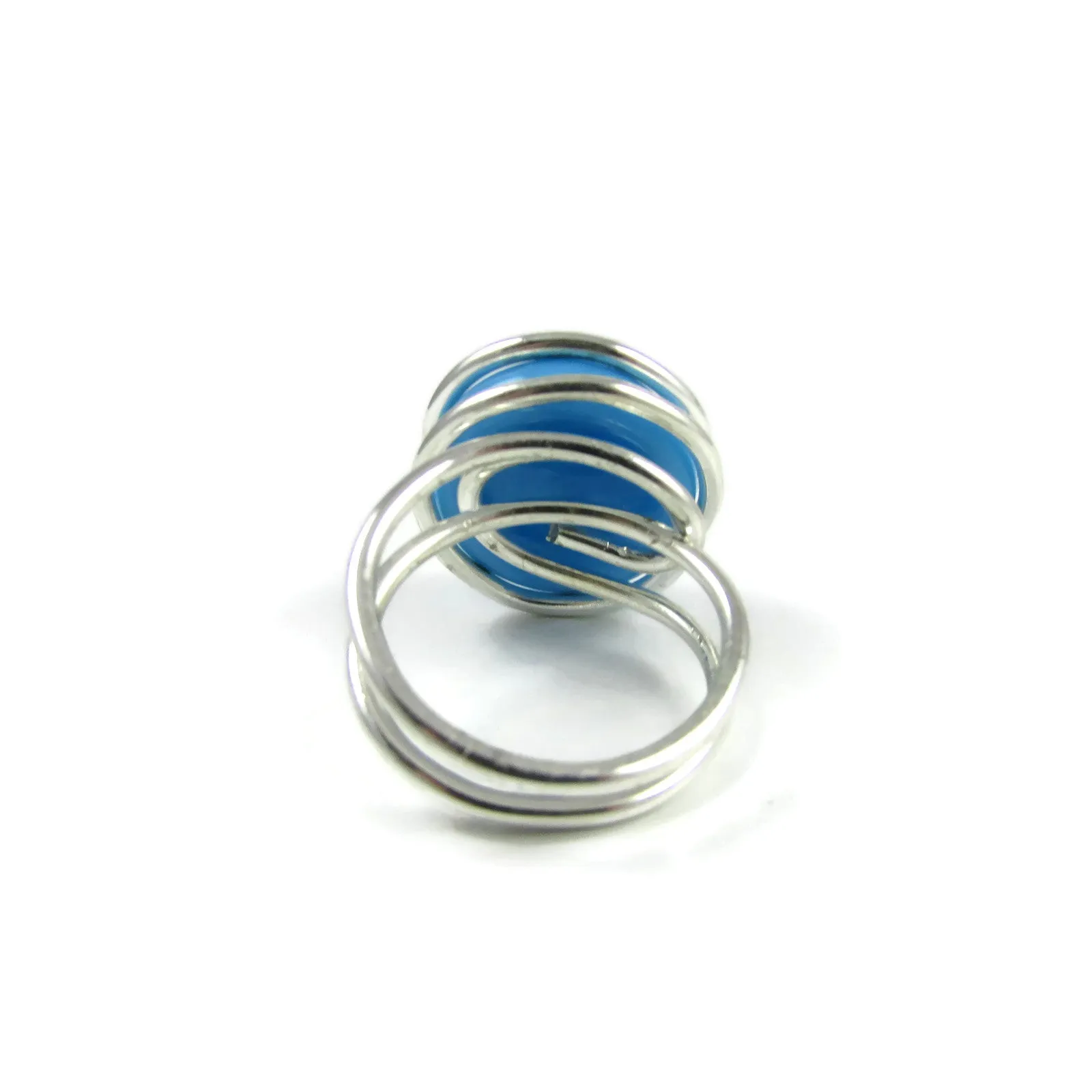 Infinity Glass Ring - Turquoise