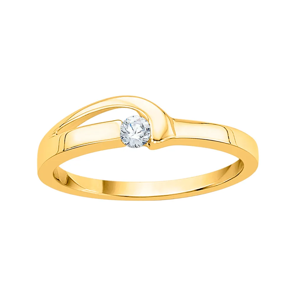 KATARINA 1/10 cttw Diamond Solitaire Promise Ring