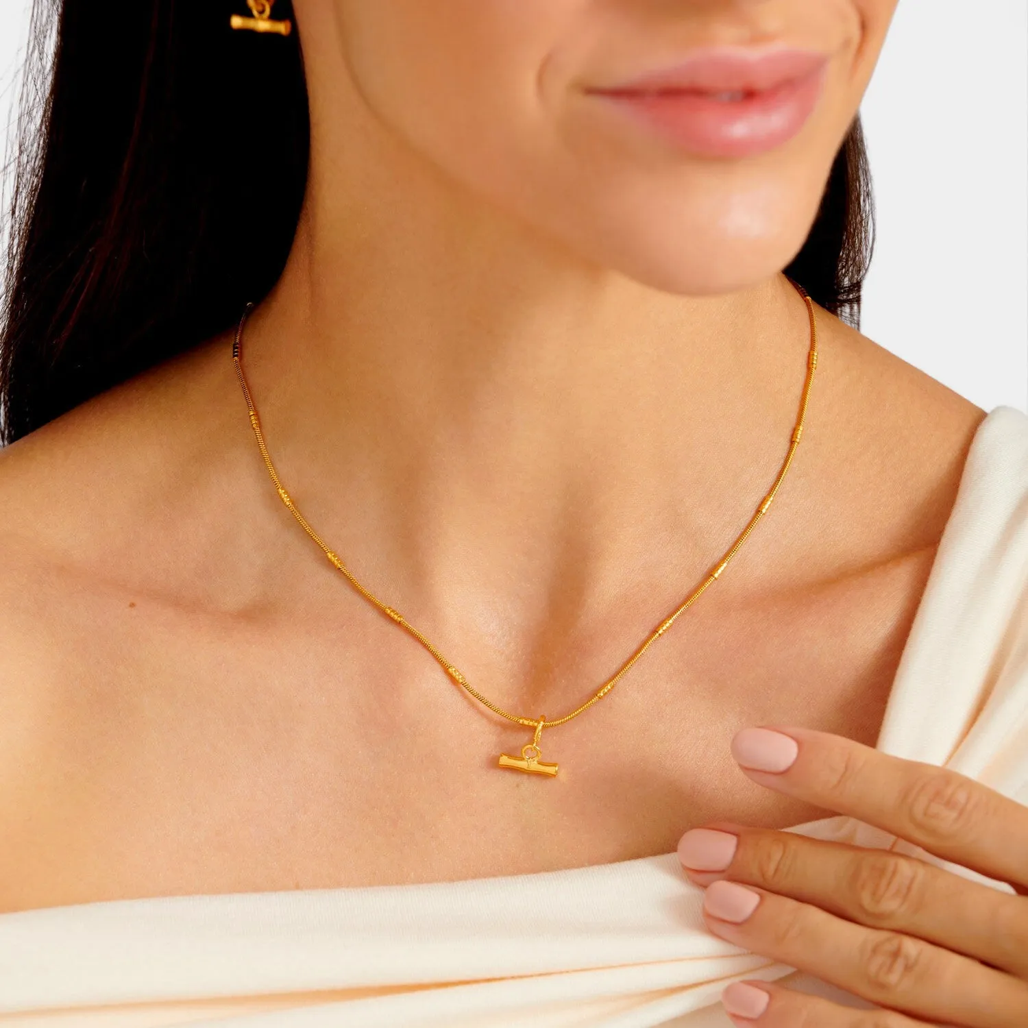 Katie Loxton Bamboo Waterproof Gold Necklace