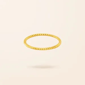 Limited Edition 10K Gold Rope Ring